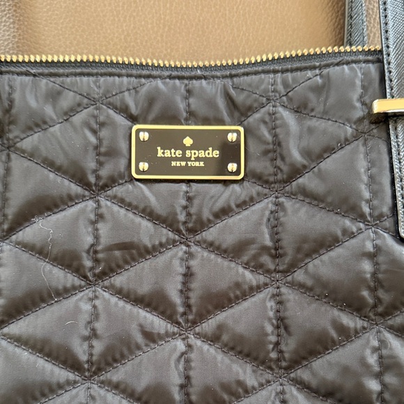 Kate Spade Quilted Black Tote - Picture 2 of 3